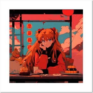 chill asuka Posters and Art